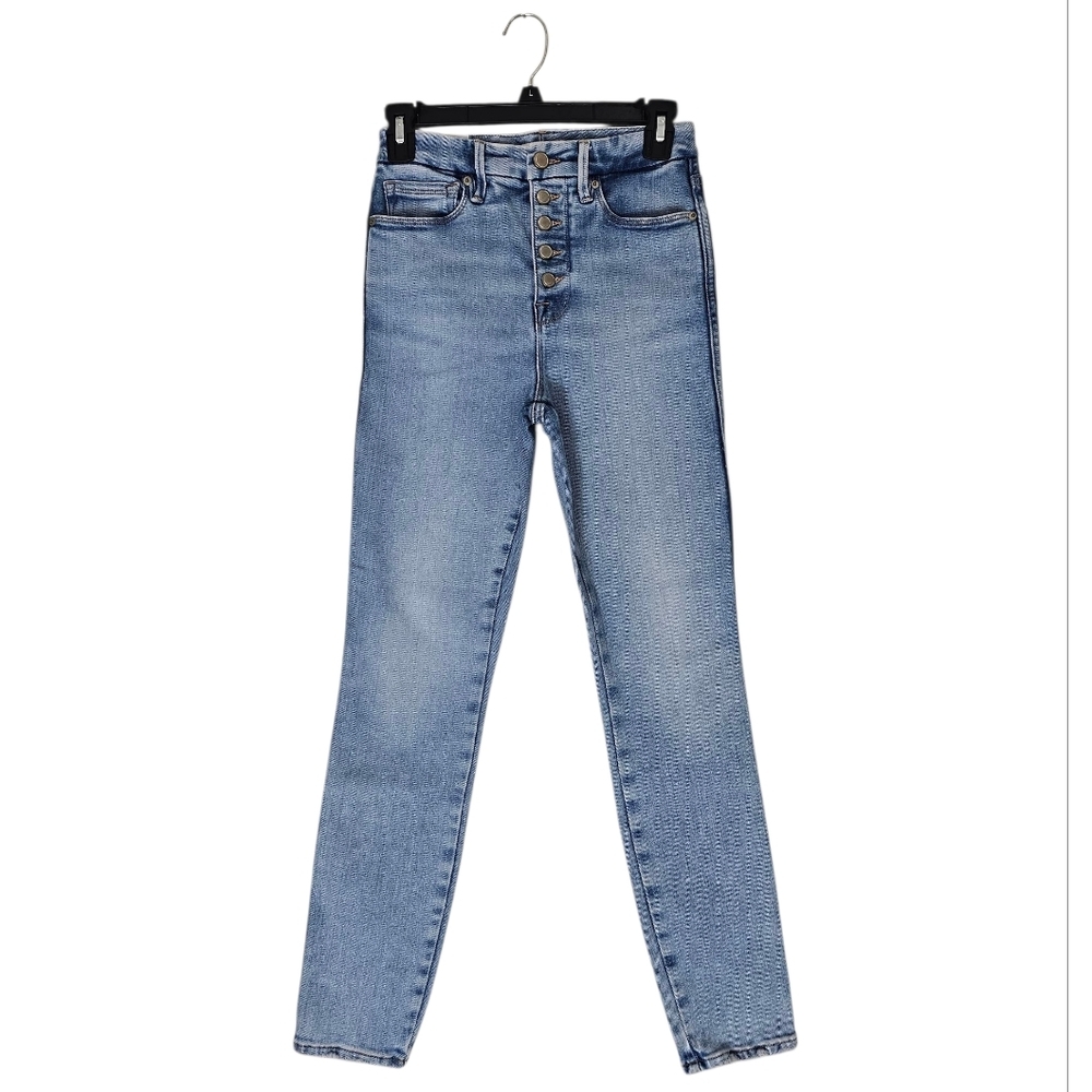 Good American‎ Good Curve Skinny Fit Ankle Light Blue Jeans 26 NWT